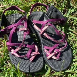 Chacos Chaco Toe Loop Sandals Purple/Pink Women's 7